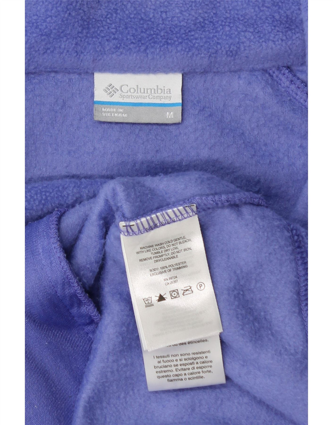COLUMBIA Γυναικείο Fleece Jacket UK 14 Medium Purple Polyester