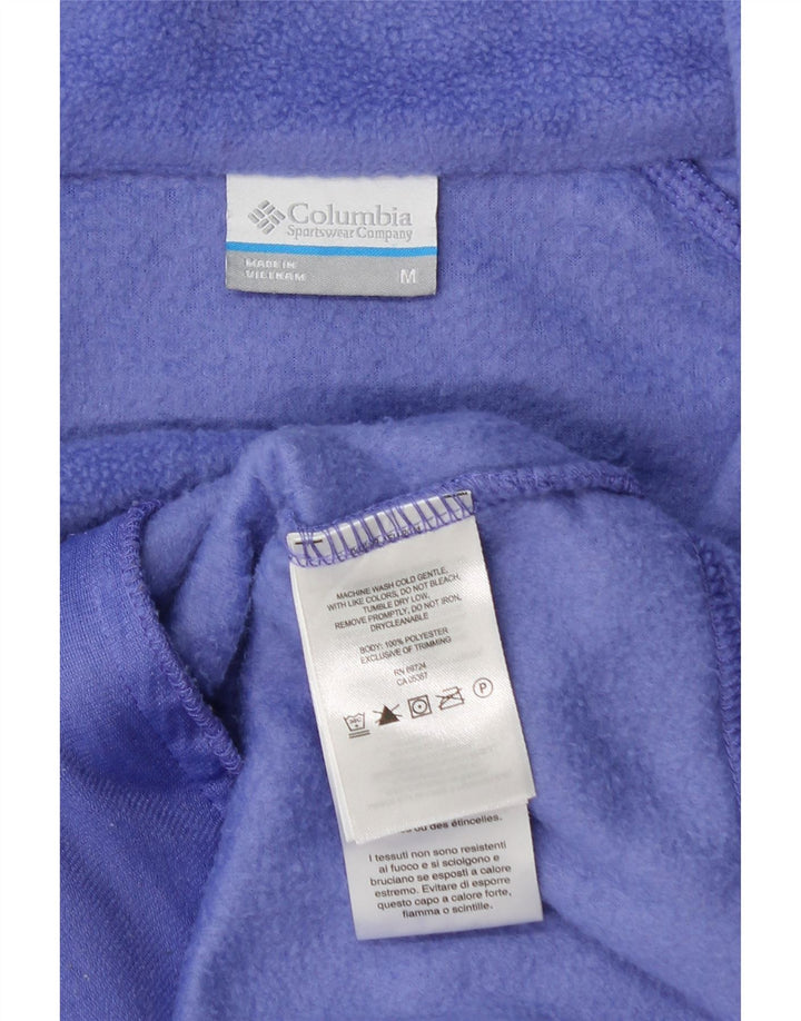COLUMBIA Γυναικείο Fleece Jacket UK 14 Medium Purple Polyester