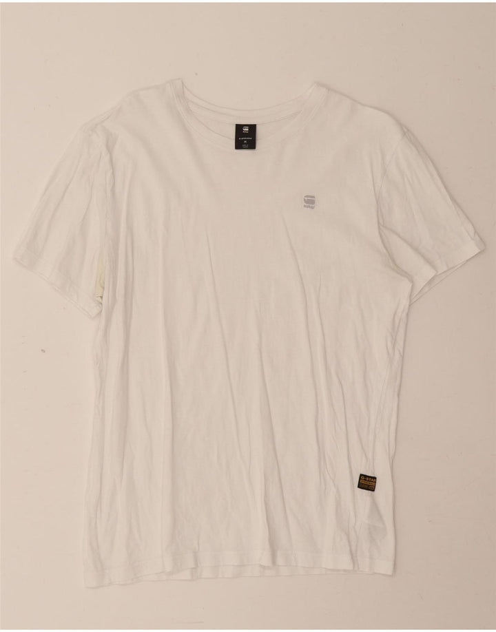 Ανδρικό T-Shirt G-Star Top από μεσαίο λευκό βαμβακερό