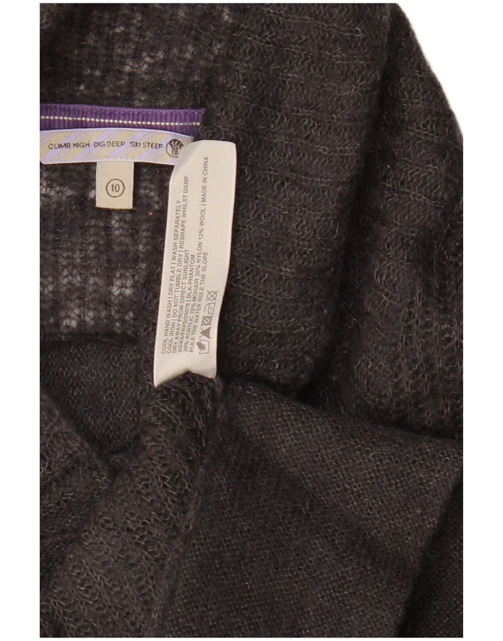 Γυναικείο πουλόβερ ζακέτας Fat Face UK 10 Small Grey Acrylic