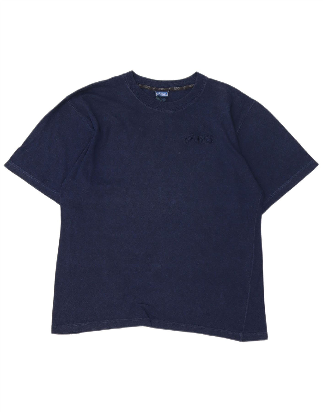 Ανδρικό T-Shirt Asics Τοπ μεσαίο μπλε ναυτικό βαμβακερό