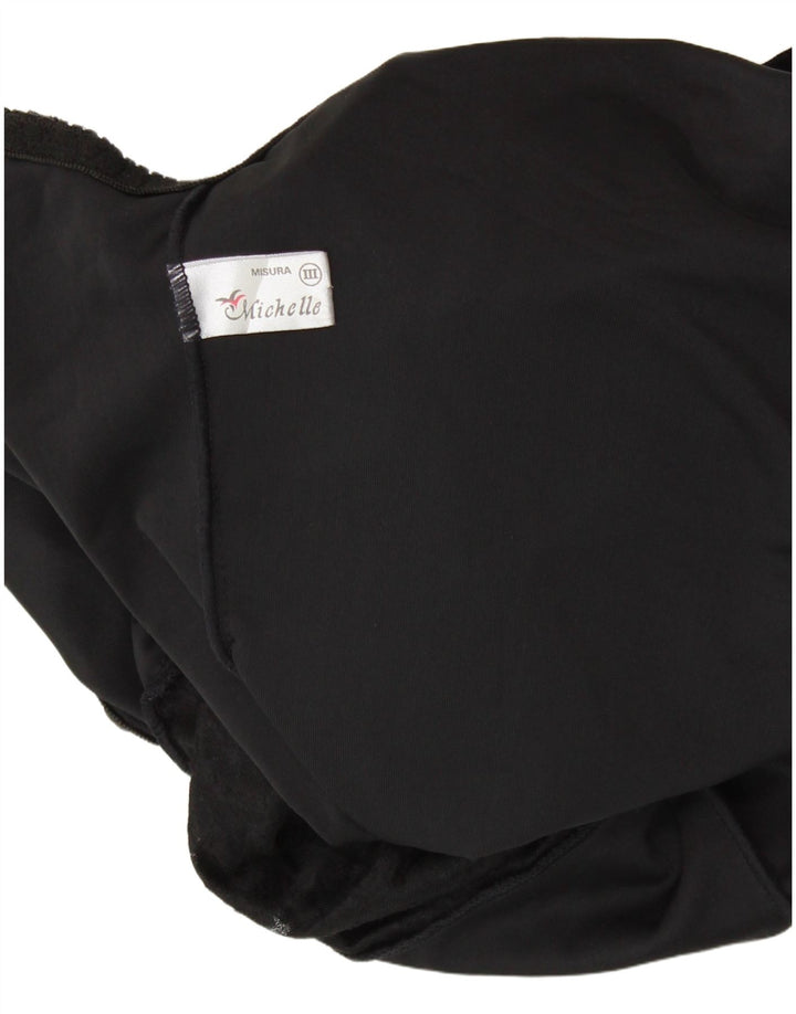 MICHELLE γυναικείο βελούδινο κορμάκι UK 14 Medium μαύρο Paisley Polyester