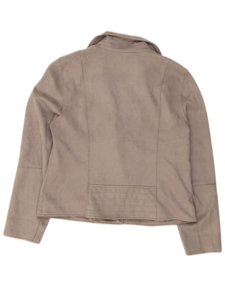 M&Co Γυναικείο Biker Jacket UK 14 Large Grey Polyester