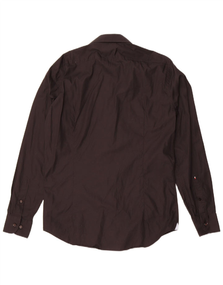 Ανδρικό πουκάμισο Tommy Hilfiger Tailored Fitted Size 40 Medium Black Cotton