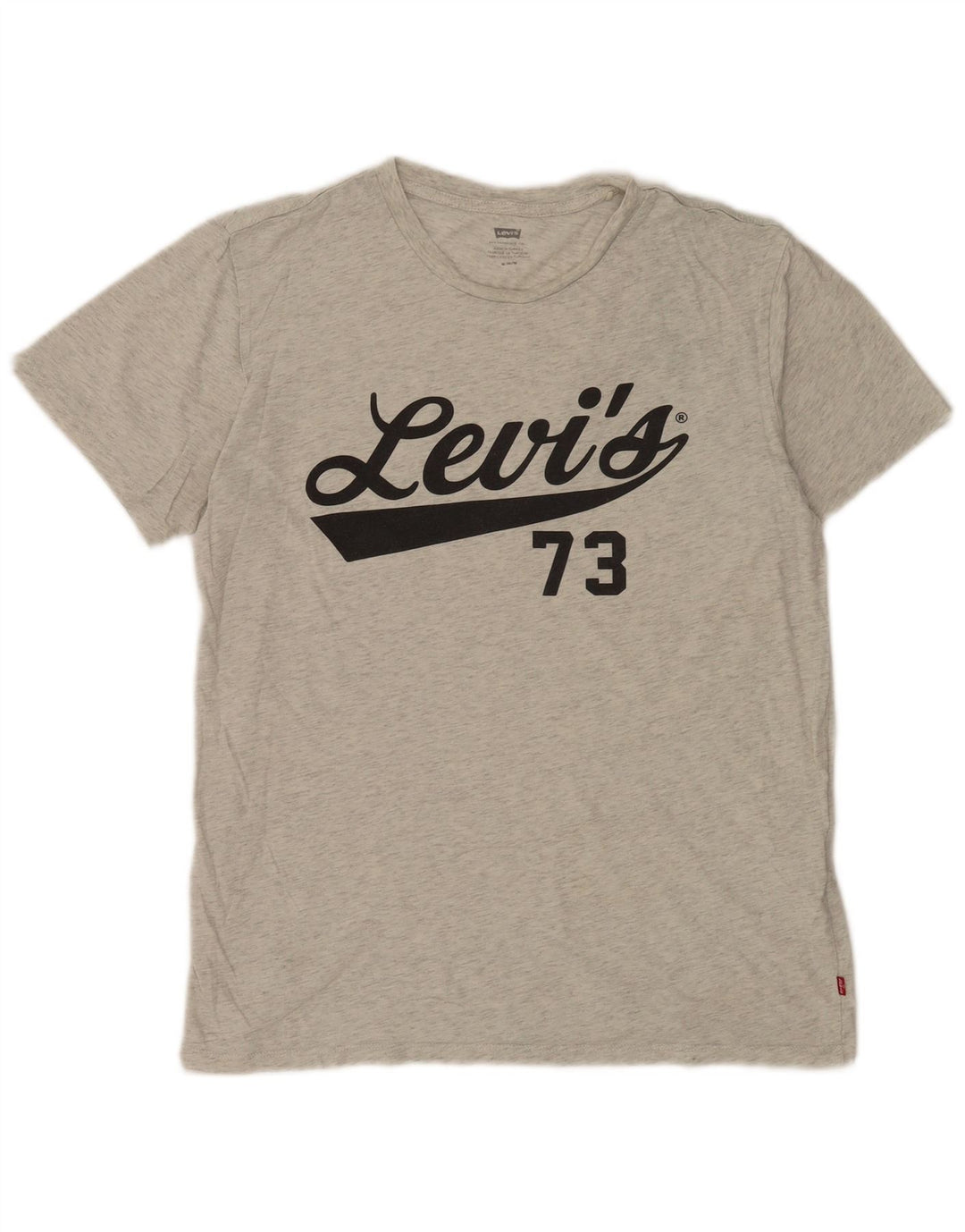Ανδρικό γραφικό T-Shirt Levi's Top Βαμβακερό με μεσαίο γκρι χρώμα