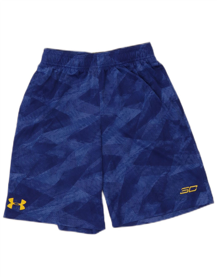 Under Armour Αγόρια Αθλητικά Σορτς 9-10 ετών Μεσαία Γεωμετρική Μπλε