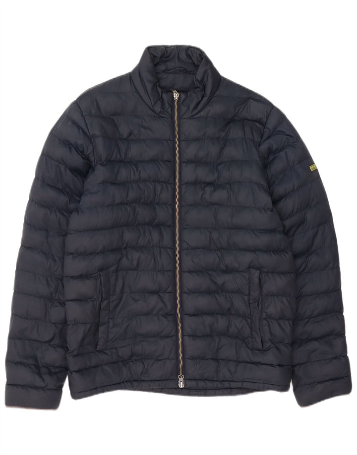 Ανδρικό μπουφάν Barbour με επένδυση UK 36 Small Navy Blue Polyester