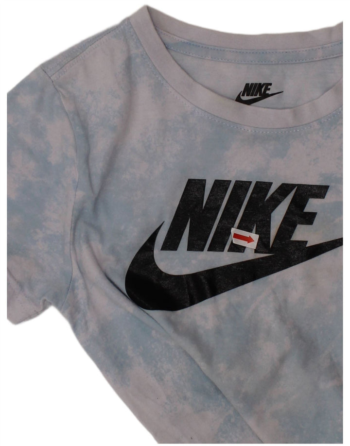 Γραφικό μπλουζάκι NIKE Boys Top 6-7 ετών Μεγάλη μπλε βαφή για γραβάτα