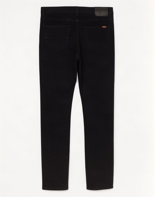Zara Ανδρικό Skinny Casual Παντελόνι EU 42 Large W32 L30 Μαύρο