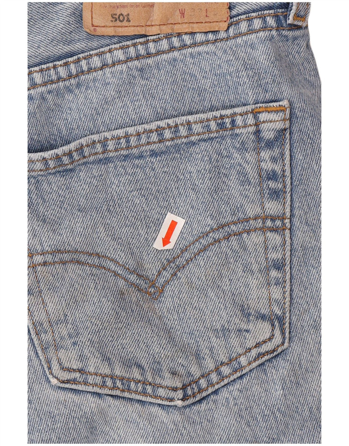 LEVI'S Womens 501 Denim Shorts W33 Large Blue Cotton
