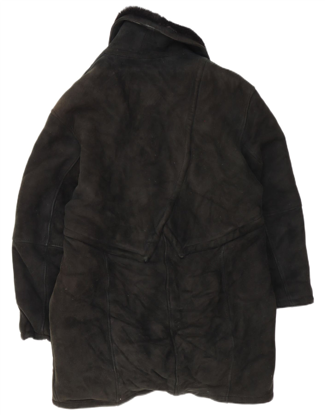 Vintage Γυναικείο Παλτό Shearling IT 46 Large Black Shearling
