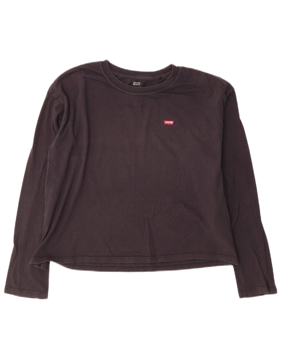 Γυναικείο Crop Top Levi's μακρυμάνικο UK 14 Medium Navy Blue Cotton