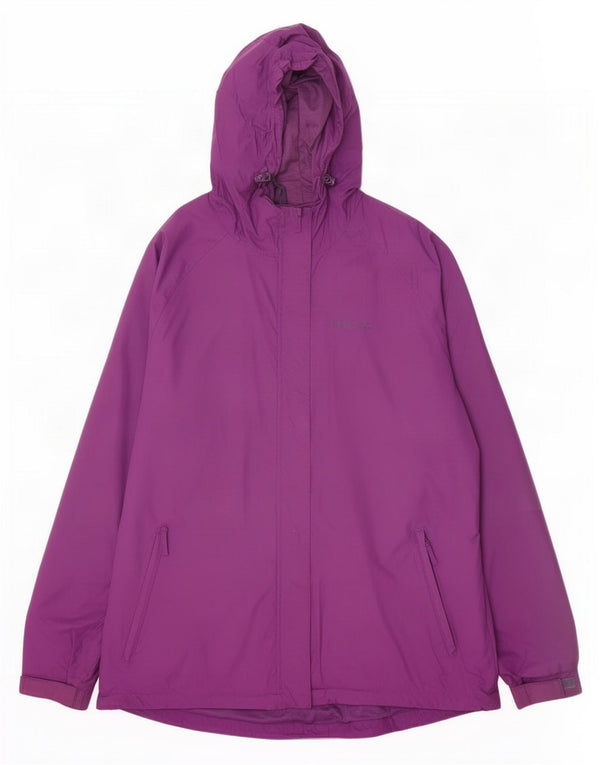 Mountain Warehouse Γυναικείο μπουφάν βροχής με κουκούλα UK 22 3XL Purple Nylon