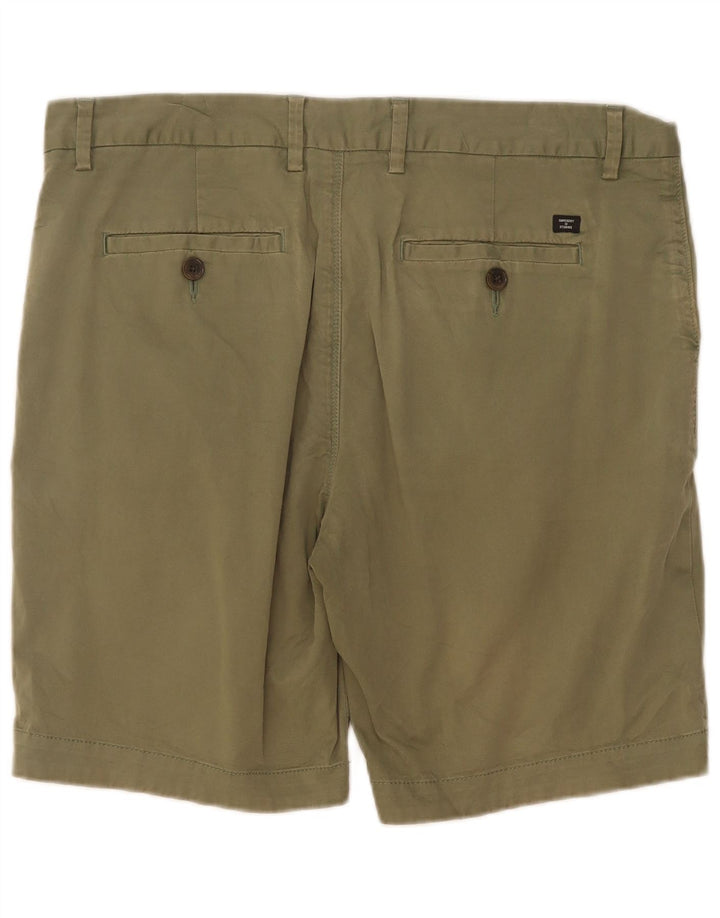 Ανδρικό σορτς Chino Superdry W34 μεγάλο πράσινο βαμβακερό