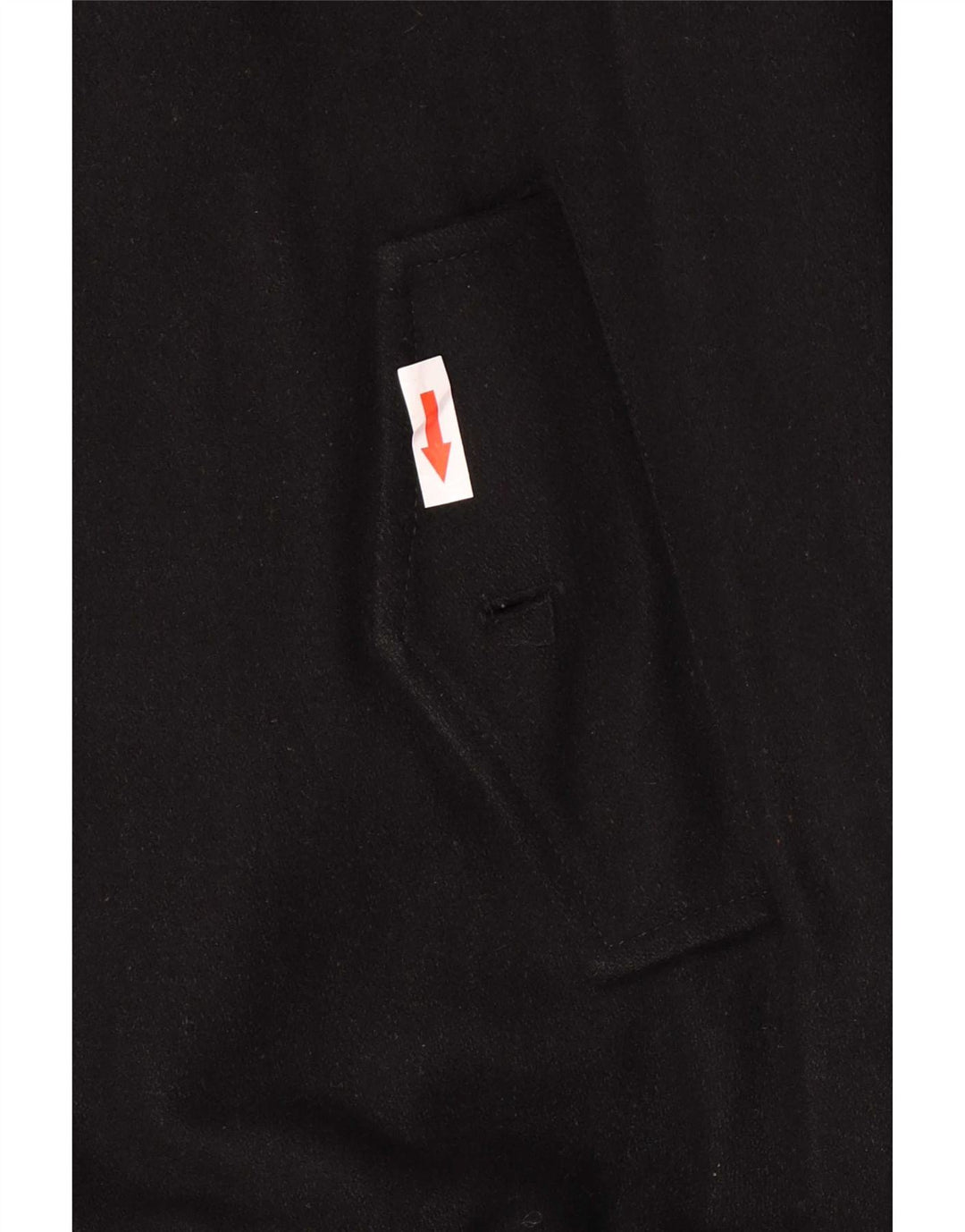 Vintage Mens Bomber Jacket UK 40 Large Black Wool