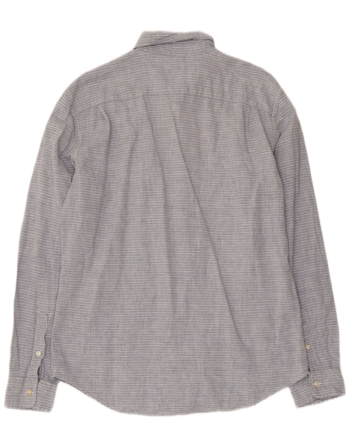 Ανδρικό πουκάμισο Gap Standard Fit, μεσαίο γκρι pinstripe