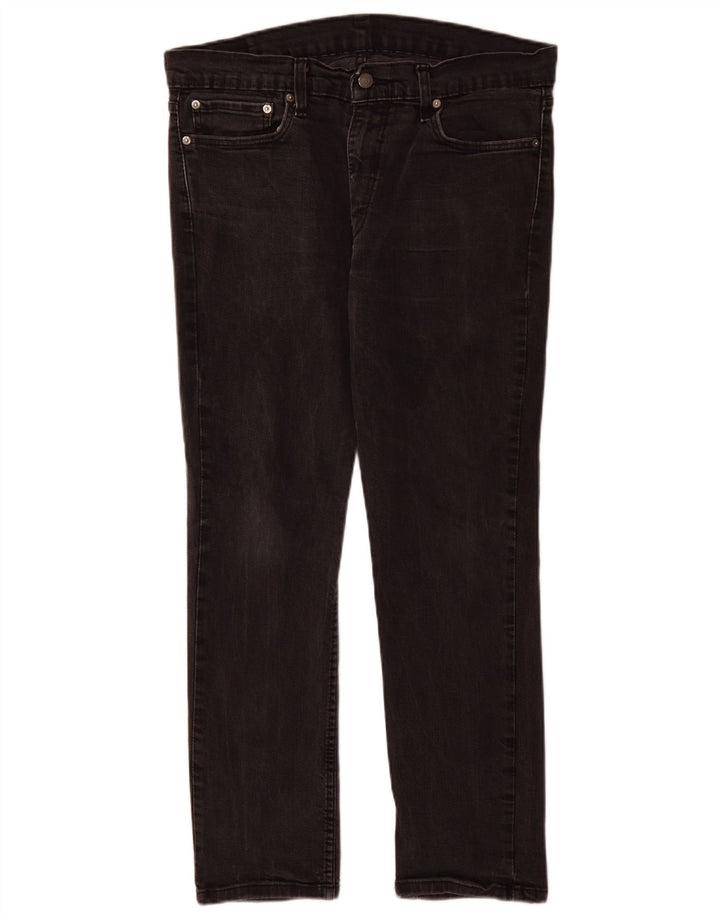 Levi's Mens 511 Slim Jeans W36 L30 Μαύρο βαμβακερό