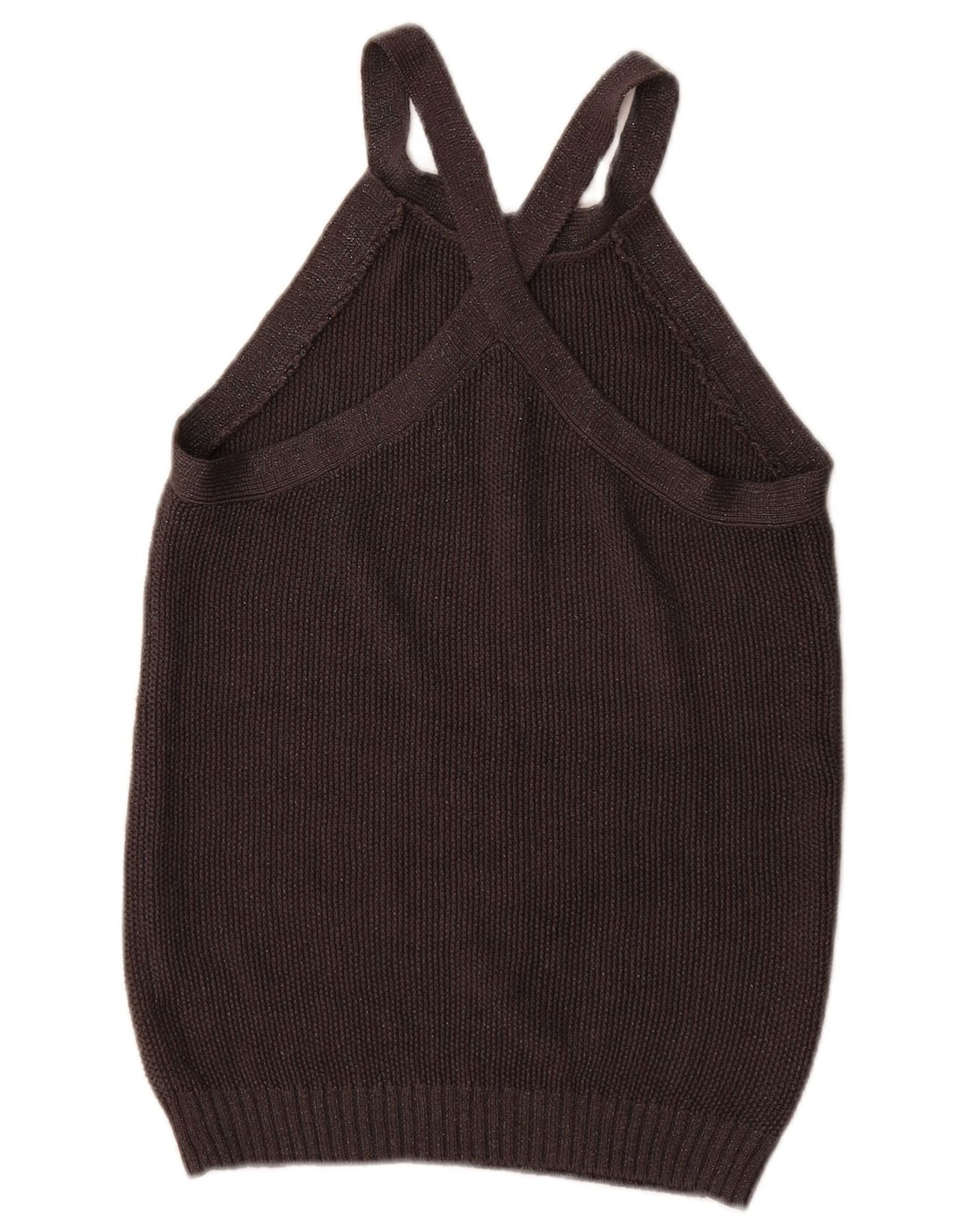 Massimo Dutti Γυναικείο Γιλέκο Tank Top UK 12 Medium Black Silk