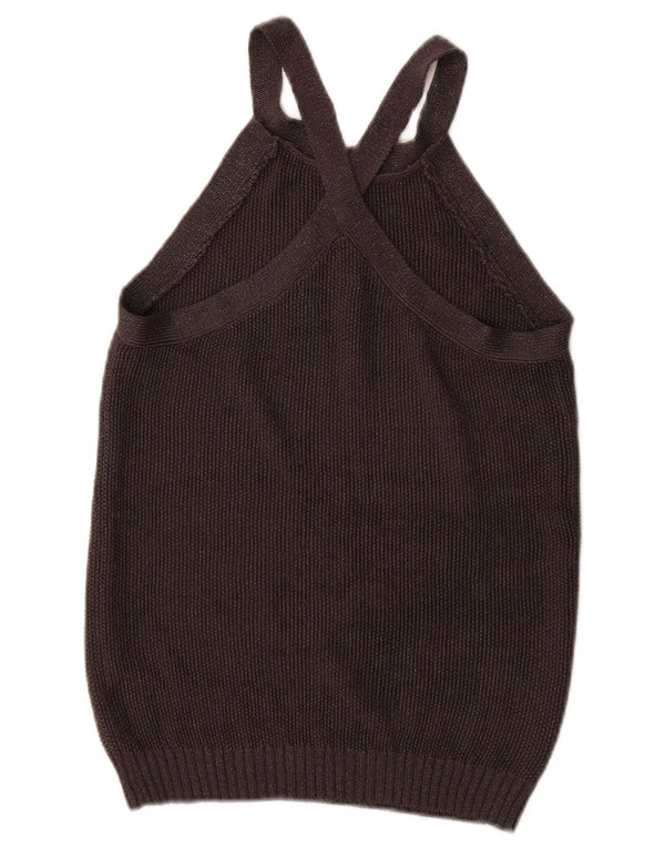 Massimo Dutti Γυναικείο Γιλέκο Tank Top UK 12 Medium Black Silk