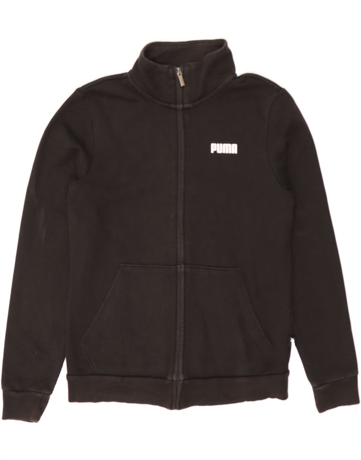 PUMA Womens Tracksuit Top Jacket UK 12 Medium Black Cotton Vintage Puma and Second-Hand Puma from Messina Hembry 
