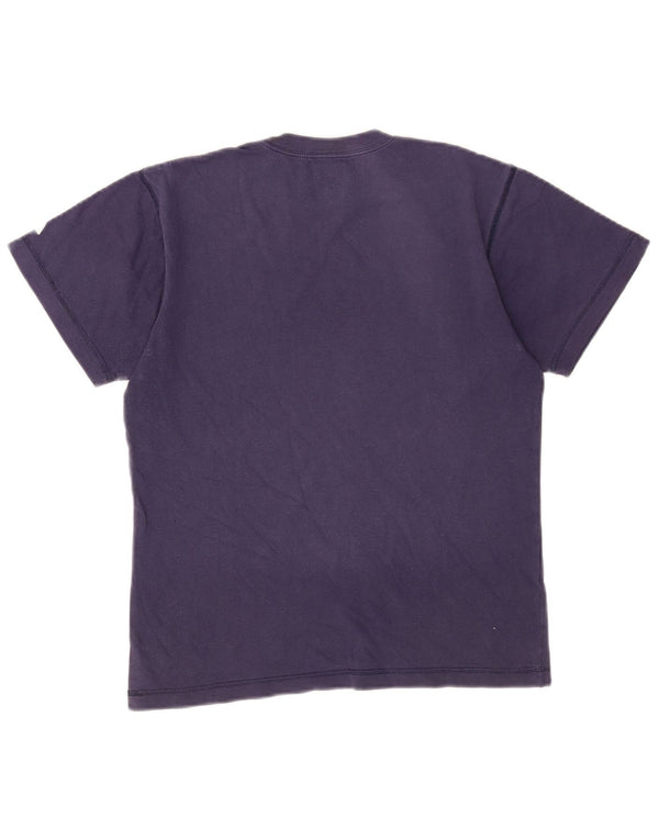 Ανδρικό γραφικό μπλουζάκι Adidas τοπ UK 40/42 μεσαίου μπλε βαμβακερό