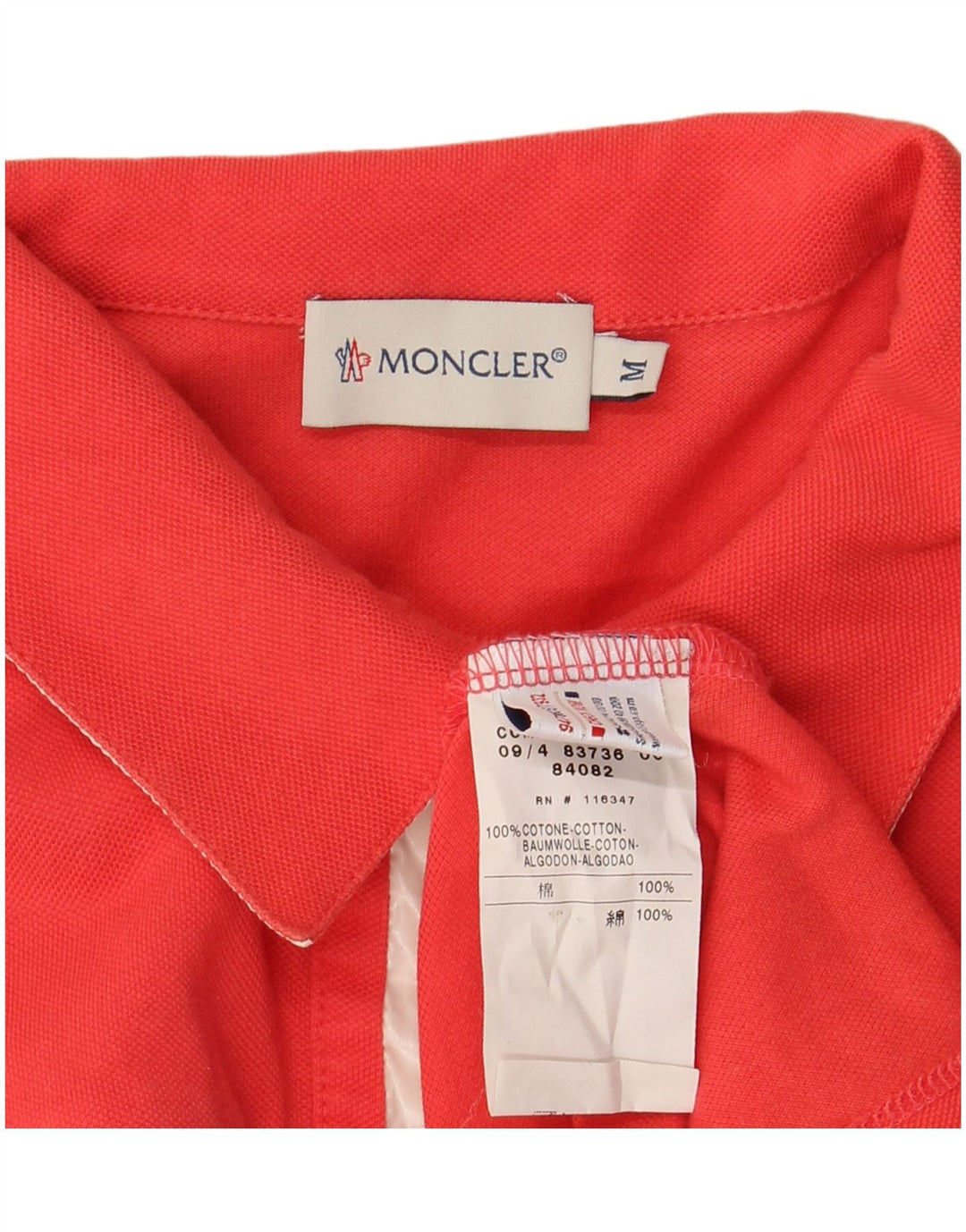 Γυναικείο μπλουζάκι πόλο MONCLER UK 12 Medium Red