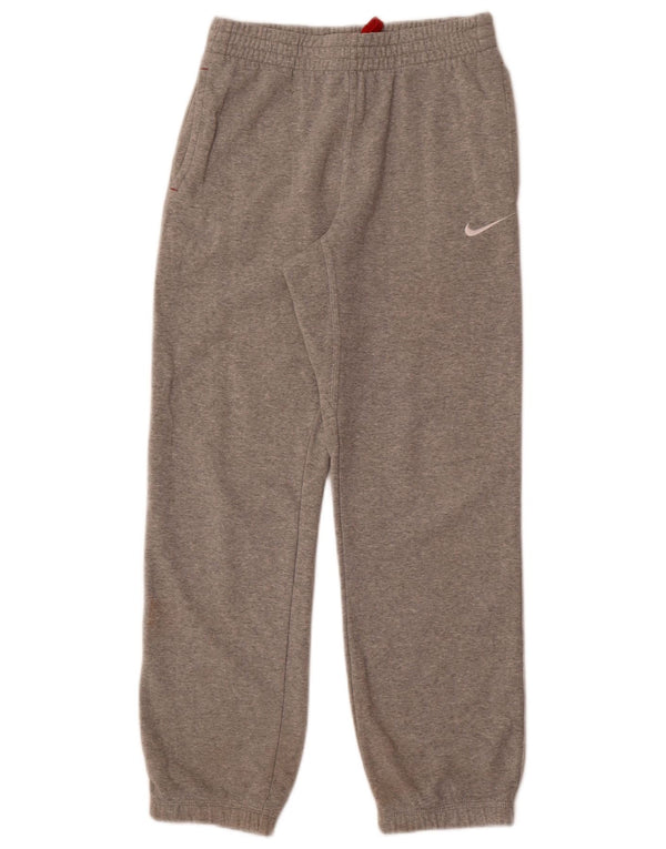 Nike Boys Tracksuit Trousers Joggers 12-13 Years Large  Grey Cotton