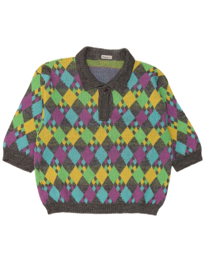 Piazza Γυναικείο πουλόβερ Polo Neck Jumper UK 14 Medium πολύχρωμο