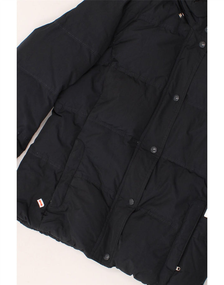 WOOLRICH Womens Padded Jacket UK 16 Large Black Polyester Vintage Woolrich and Second-Hand Woolrich from Messina Hembry 