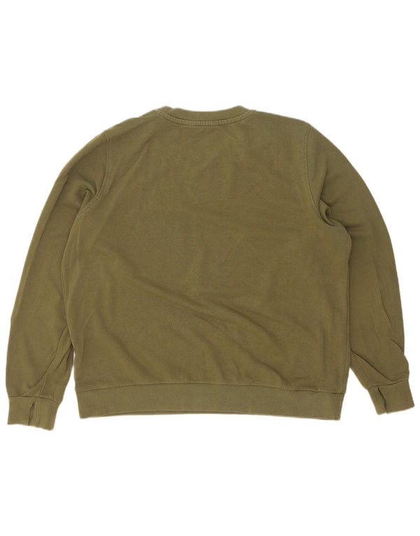 Marks & Spencer Γυναικεία Φούτερ Jumper UK 16 Large Khaki Cotton