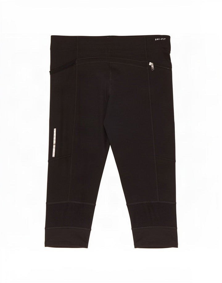 Γυναικεία κολάν Nike Dri Fit Capri UK 14 Μεσαίο μαύρο πολυεστέρα