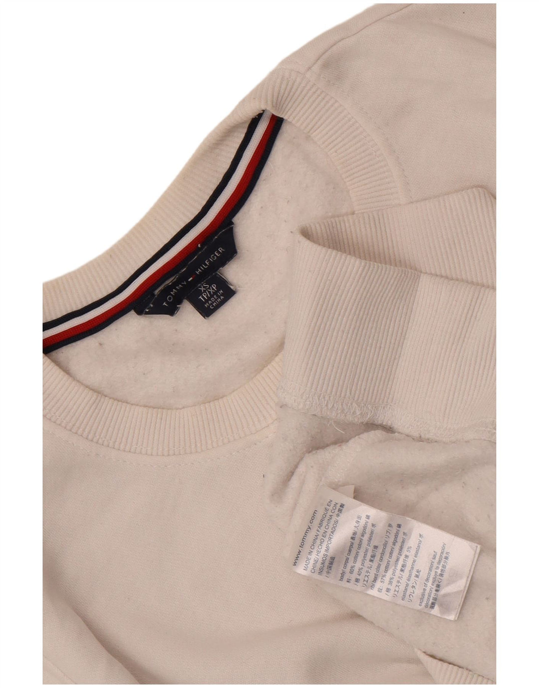 Ανδρικό φούτερ Tommy Hilfiger Jumper XS Λευκό βαμβακερό