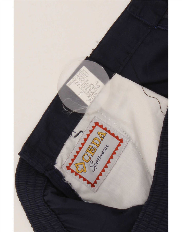 Vintage ανδρικό σορτς Chino W30 μεσαίου μπλε πολυεστέρα