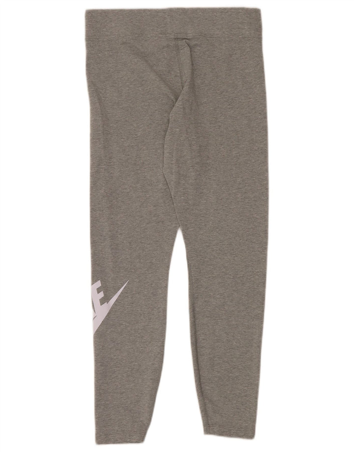 Γυναικεία γραφικά κολάν NIKE UK 14 Large Grey Cotton