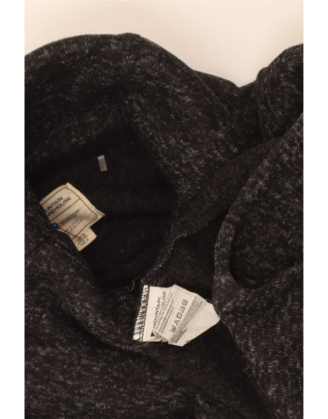 Mountain Warehouse Γυναικείο πουλόβερ με ρολό λαιμόκοψη UK 8 Small Grey Flecked