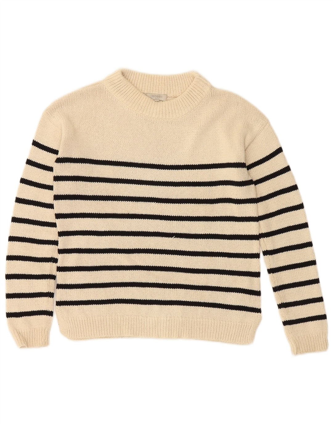 HOBBS Γυναικείο πουλόβερ με λαιμόκοψη μεγάλου μεγέθους UK 6 XS με ρίγες