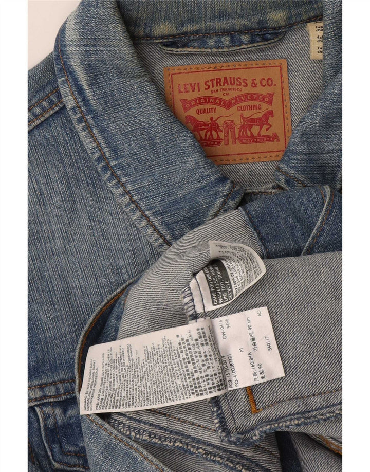 Γυναικείο τζιν μπουφάν Levi's UK 12 μεσαίο μπλε βαμβακερό