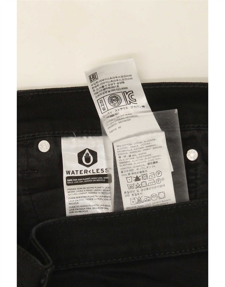 Γυναικείο Slim Jeans Levi's W36 L31 μαύρο βαμβακερό