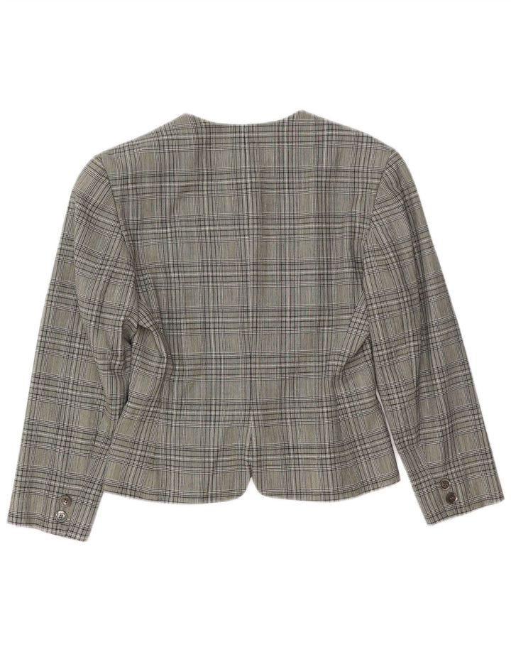 Mouche Γυναικείο σακάκι με 5 κουμπιά UK 14 Medium Grey Houndstooth