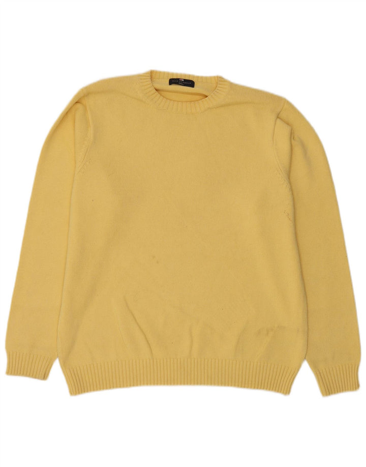 Ανδρικό πουλόβερ Marks & Spencer Blue Harbor Crew Neck Jumper Medium Yellow
