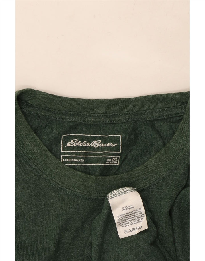 EDDIE BAUER Ανδρικό Legendwash Μπλουζάκι μακρυμάνικο 2XL πράσινο βαμβακερό