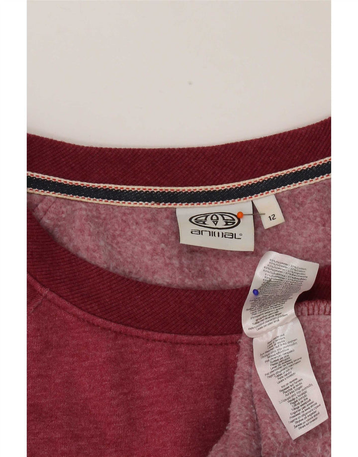 Γυναικεία φούτερ Animal Graphic Jumper UK 12 Medium Pink Polyester