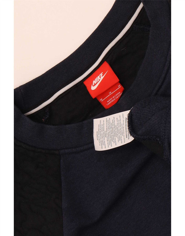 Γυναικείο φούτερ Nike Jumper UK 14 Medium Navy Blue Colourblock Βαμβακερό