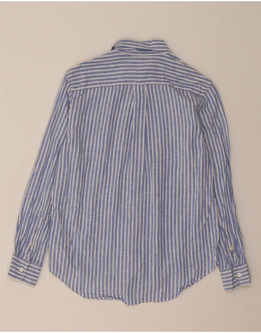 Ralph Lauren για αγόρι πουκάμισο 10-11 ετών Μεσαίο μπλε ριγέ λινό