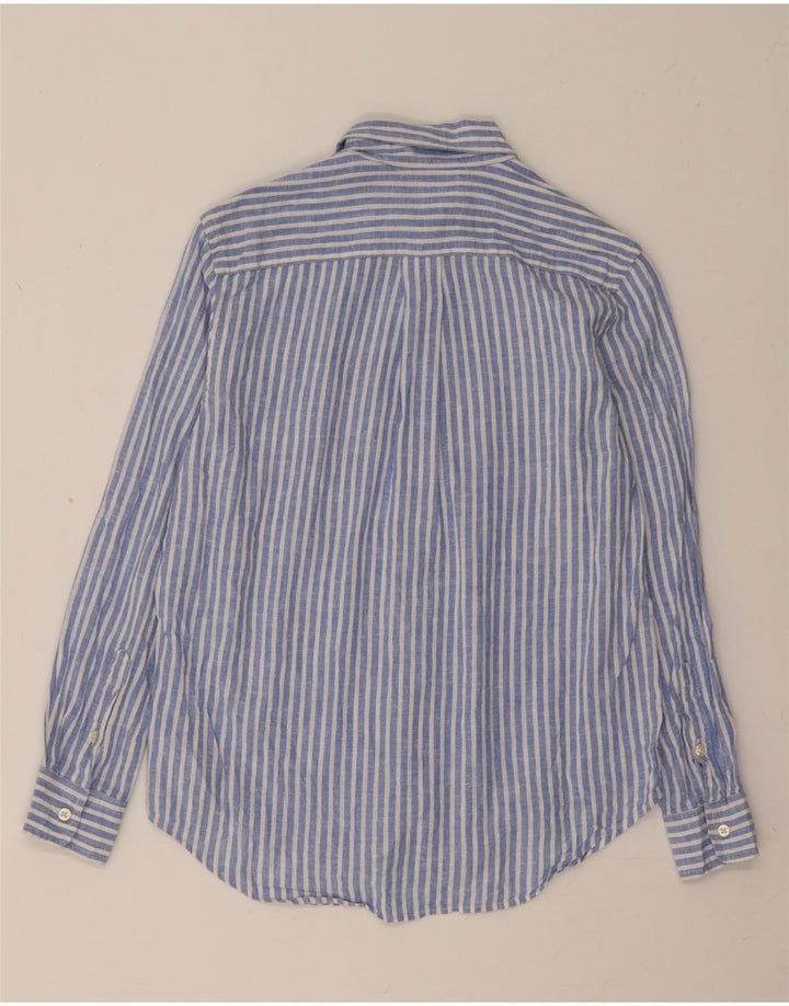 Ralph Lauren για αγόρι πουκάμισο 10-11 ετών Μεσαίο μπλε ριγέ λινό