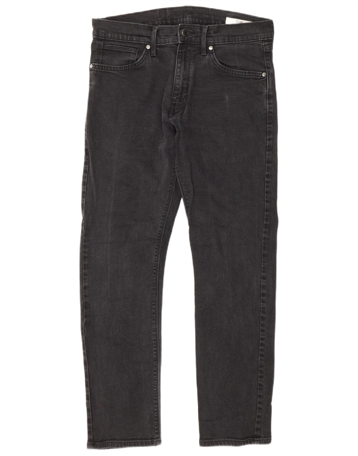 Marks & Spencer Ανδρικό Slim Jeans W32 L31 Γκρι βαμβακερό