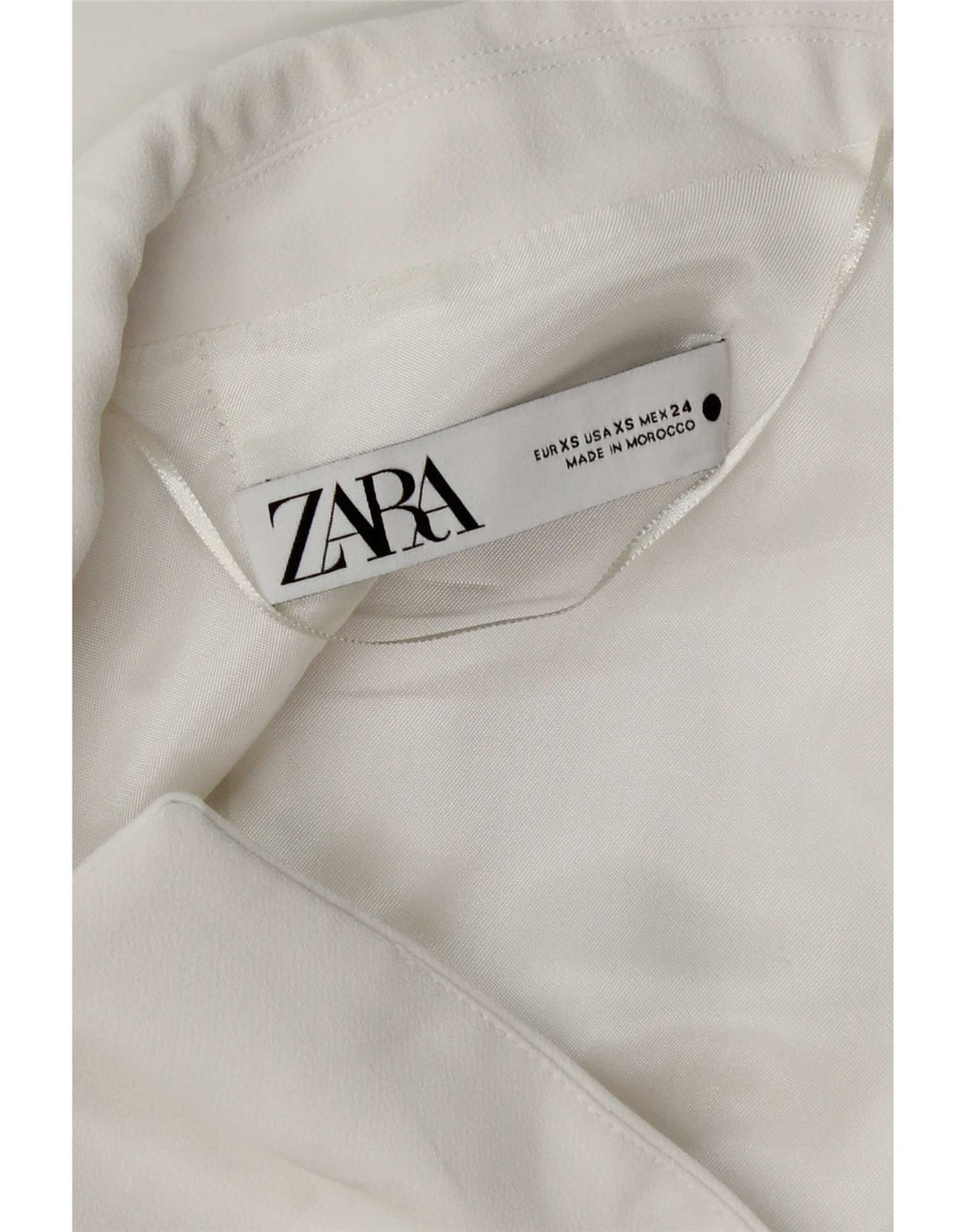 Zara γυναικείο κανονικό μακρύ γιλέκο UK 6 XS Λευκό