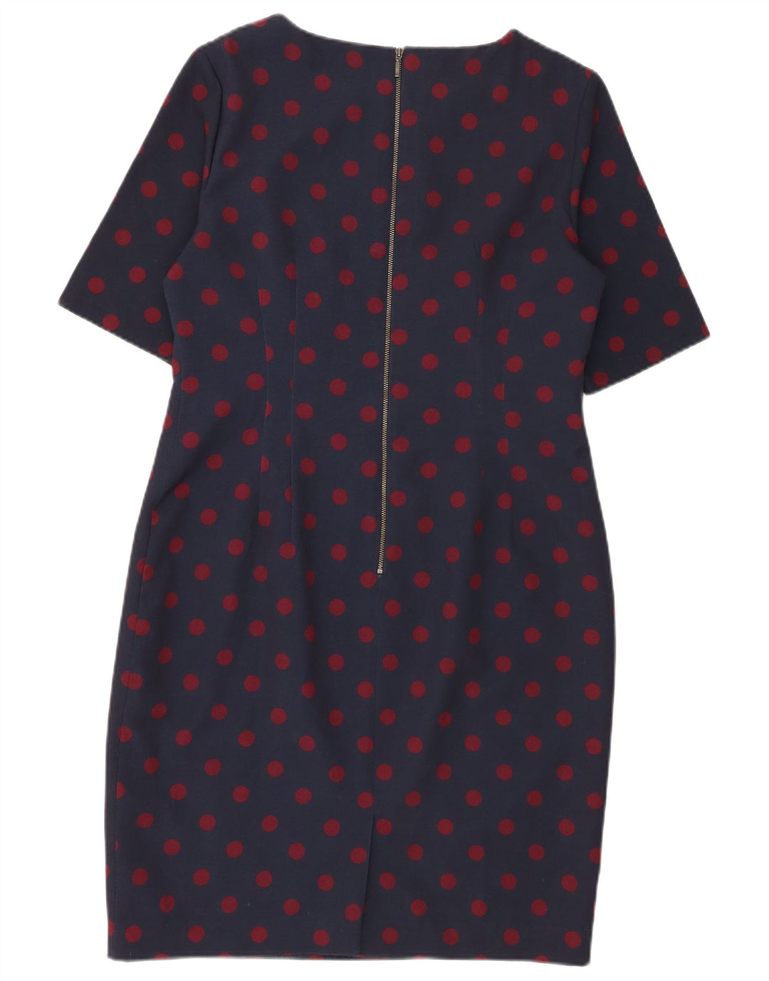 Γυναικείο φόρεμα με θήκη Hobbs UK 14 Medium Navy Blue Spotted Polyester