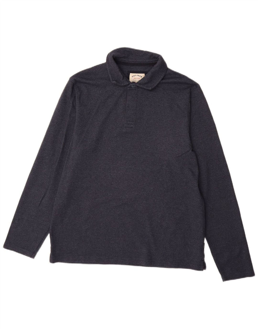 Fat Face Ανδρικό μακρυμάνικο μπλουζάκι πόλο XL Navy Blue βαμβακερό