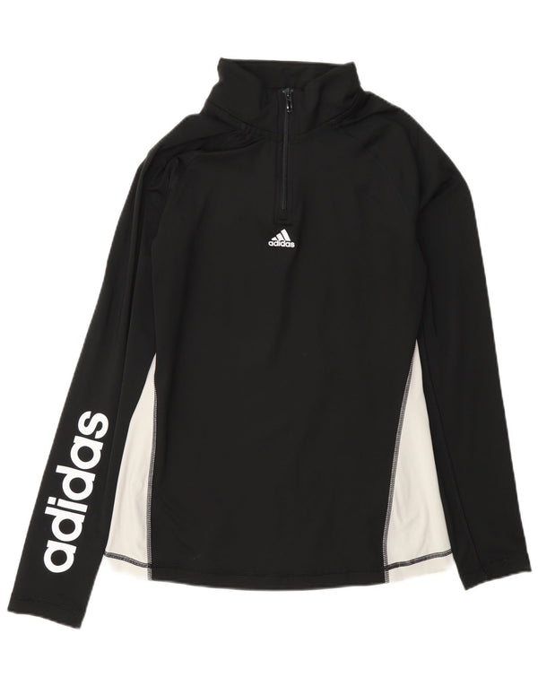 Γυναικεία φόρμα φόρμας Adidas Graphic Pullover Top UK 12/14 Medium Black